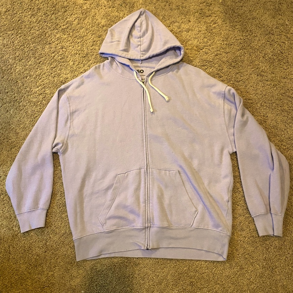Purple zip up hoodie